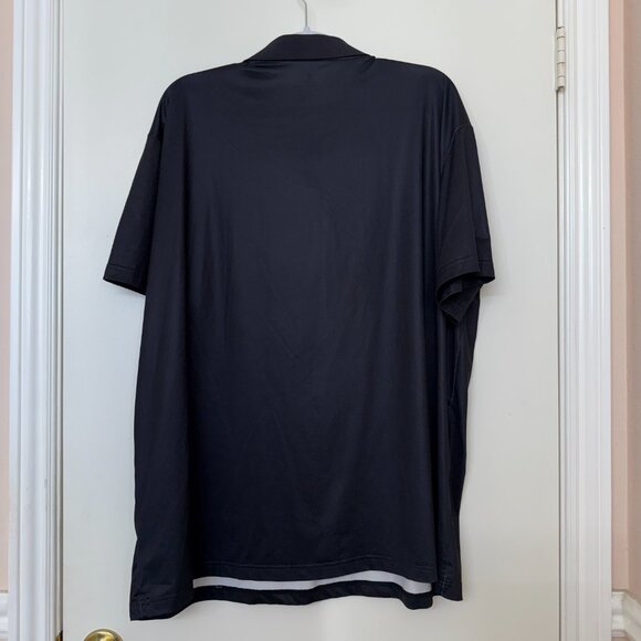 SR Speed Your Run Men's Black Red Striped Designed Golf Polo Shirt, Size 2XL - Picture 3 of 5